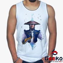 Regata Raiden 100% Algodão Mortal Kombat Geeko