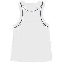 Regata rib b+, em ribana algodão com elastano, ref r069 branco com preto gg Regata rib b+, em ribana algodão com elastano, ref r069 branco com preto gg