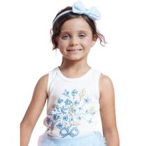 Regata Rib Bouquet Flores Laço Cristal Off White 28035