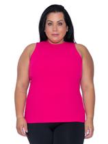 Regata Ribana em Malha Canelada Plus Size