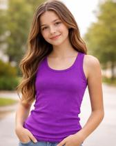 Regata Ribana Feminina Infantil juvenil Menina 2 À 16 Anos