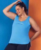 Regata Skin Fit Inspiracional Plus Size Alto Giro