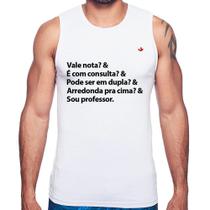 Regata Sou professor - Foca na Moda Regata Sou professor - Foca na Moda