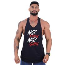 Regata Super Cavada Masculina MXD Conceito No Pain No Gain Regata Super Cavada Masculina MXD Conceito No Pain No Gain