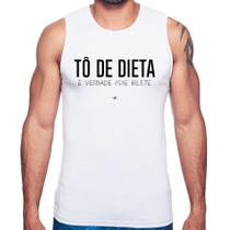 Regata Tô de dieta, é verdade esse bilete - Foca na Moda Regata Tô de dieta, é verdade esse bilete - Foca na Moda