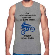 Regata Trilha com os dindos (moto azul) - Foca na Moda Regata Trilha com os dindos (moto azul) - Foca na Moda