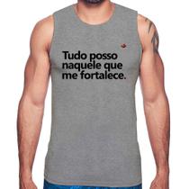 Regata Tudo posso naquele que me fortalece - Foca na Moda