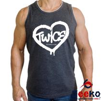 Regata Twice 100% Algodão 5th World Tour K-pop Camiseta Regata Geeko Regata Twice 100% Algodão 5th World Tour K-pop Camiseta Regata Geeko