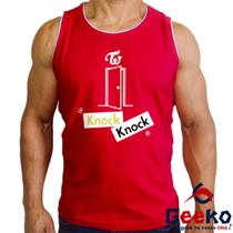 Regata Twice 100% Algodão K-pop Once Knock Kncok Camiseta Regata Geeko