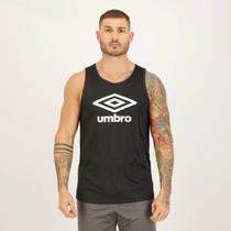 Regata Umbro Essential Diamond Preta e Branca Regata Umbro Essential Diamond Preta e Branca