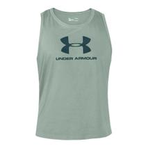 Regata Under Armour Sportstyle Logo Tank Verde - Masculino