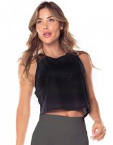 Regata Vestem Cropped Breeze - feminino - preto