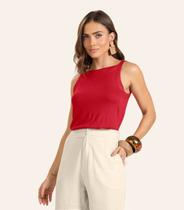 Regata Visco Tricot Feminina Endless Vermelho