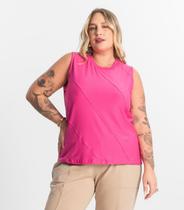 Regata Viscose Plus Size Secret Glam Rosa Regata Viscose Plus Size Secret Glam Rosa