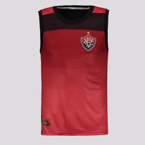 Regata Vitória Away Preta e Vermelha