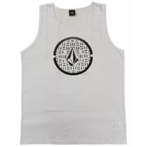 Regata Volcom Circle Texture SM25 Masculina Branco