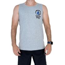 Regata Volcom Inked SM25 Masculina Mescla Cinza