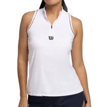 Regata Wilson Tour Zip Tank Branco Regata Wilson Tour Zip Tank Branco