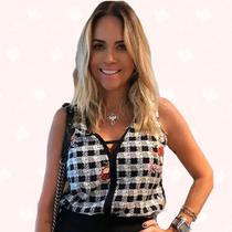 Regata Xadrez Print - Moda Casual Chic Regata Xadrez Print - Moda Casual Chic