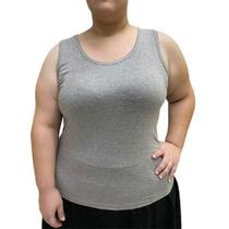 Regatas Academia Feminina Básica Camiseta Fitness Plus Size