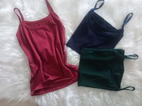 Regatas De Alcinha Blusinha Básica Lisa