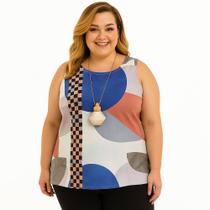 Regatas Femininas Plus Size Estampadas