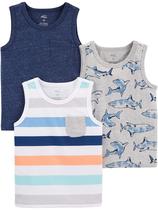 Regatas Simple Joys by Carter's para Meninos 3 Unidades Regatas Simple Joys by Carter's para Meninos 3 Unidades