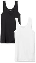 Regatas Slim Fit Caneladas Amazon Essentials 2 Unidades