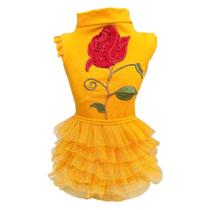 Regatinha Bela Amarela com Tutu para cachorro e gato