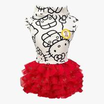 Regatinha Hello Kitty com Tutu para cachorro e gato