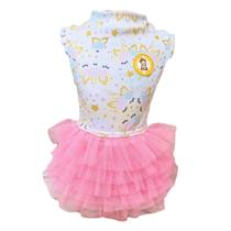 Regatinha Unicórnio Candy com Tutu para cachorro e gato