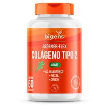 Regener Flex Colágeno Tipo II 40mg Cálcio 60 Caps Bigens