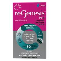Regenesis Pré 30 Capsulas Acido Fólico Metilfolato B12 ômega