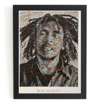 Reggae Poster Com Moldura Bob Marley Arte Quadro 44x32cm Reggae Poster Com Moldura Bob Marley Arte Quadro 44x32cm