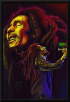 Reggae Quadro Foto Bob Marley Moldura 42x29cm