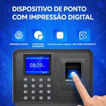 Registrador ponto biométrico digital profissional controle jornada empresas entrega rápida estoque