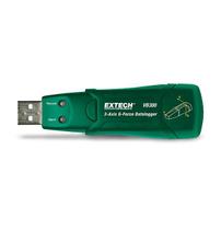 Registrador USB Força G 3 Eixos Extech VB300