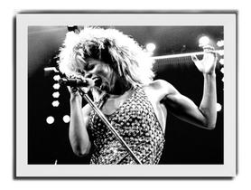 Registre Seu Amor Por Tina Turner Quadro Moldura Branca
