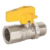 Registro Abre Fecha Gás Latão Reto 1/2 Macho/femea Registro Abre Fecha Gás Latão Reto 1/2 Macho/femea