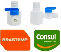 Registro Adaptador Conector Torneira Purificador Consul e Máquinas Bebidas B Blend W10727681 - Brastemp Consul