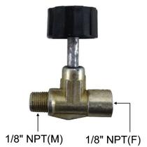 Registro Alta Pressão Latão 1/8 Fêmea X 1/8 Macho Registro Alta Pressão Latão 1/8 Fêmea X 1/8 Macho