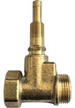 Registro Base Pressão 3.4 Padrão Deca 16 Estrias 1.4 Volta Acabamento Metal Registro Banheiro