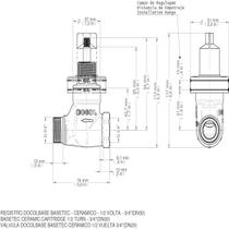 Registro Cerâmico 1/2 Volta 3/4 Docolbase 00569300 Docol