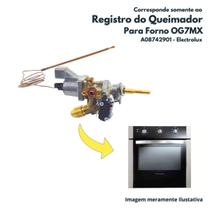 Registro Completo do Queimador Para Forno OG7MX Electrolux Original A08742901