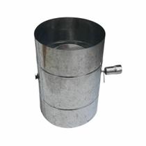 Registro Damper 8 Polegadas Para Lareira Forno Galvanizado