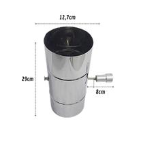 Registro Damper De Inox 5 Polegadas Para Forno De Pizza Registro Damper De Inox 5 Polegadas Para Forno De Pizza