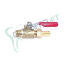 Registro de Ar Esfera Entrada Rosca Macho 1 4 e Saída Espigão 1 4 para Compressor Registro de Ar Esfera Entrada Rosca Macho 1 4 e Saída Espigão 1 4 para Compressor