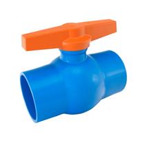 Registro de Esfera de Irrigação DN 50mm 1.1/2 Polegada PVC Soldável Azul PN80 - Viqua