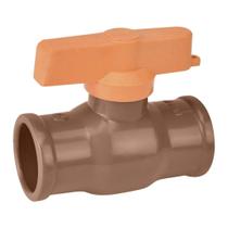 Registro de Esfera Monobloco Soldável 60Mm Pvc Marrom Amanco