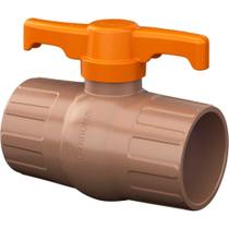 Registro De Esfera Soldável Compacto 20 Mm Marrom 540 Krona Para Água Fria Registro De Esfera Soldável Compacto 20 Mm Marrom 540 Krona Para Água Fria